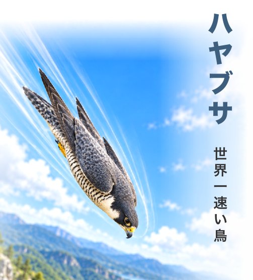 ハヤブサのイラスト