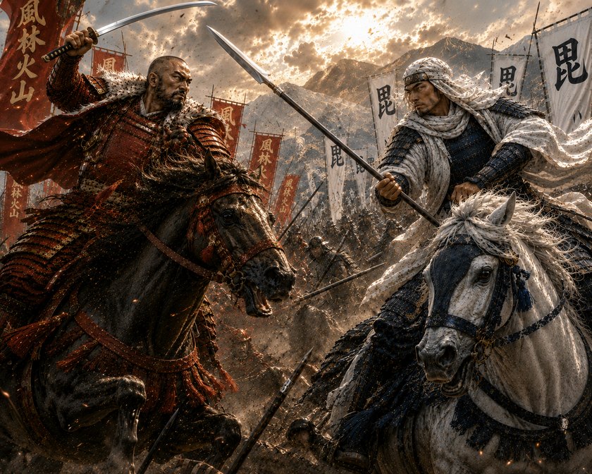 川中島の戦いのイラスト
